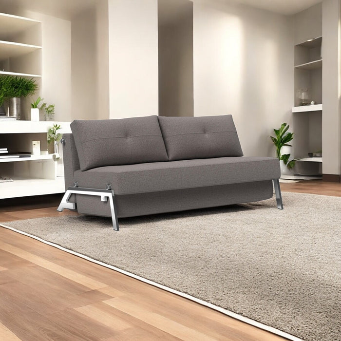 Innovation Living - Cubed 02 Sofa Bed with Aluminum, Chrome or Dark Wood Legs, Full & Queen Size