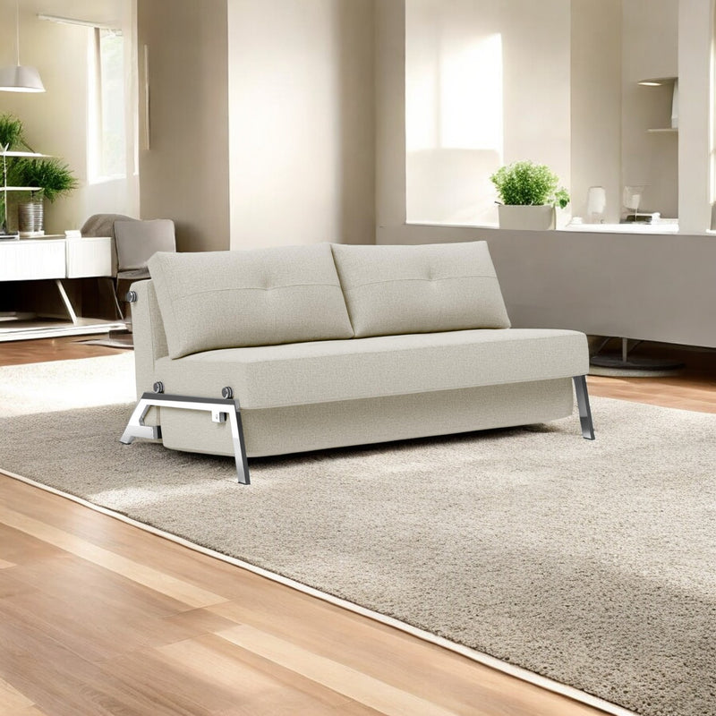 Innovation Living - Cubed 02 Sofa Bed with Chrome, Dark Wood or Lacquered Oak Legs, Full & Queen Size