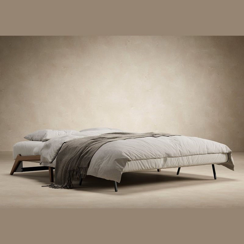 Innovation Living - Cubed 02 Sofa Bed with Chrome, Dark Wood or Lacquered Oak Legs, Full & Queen Size