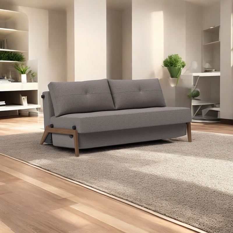 Innovation Living - Cubed 02 Sofa Bed with Chrome, Dark Wood or Lacquered Oak Legs, Full & Queen Size