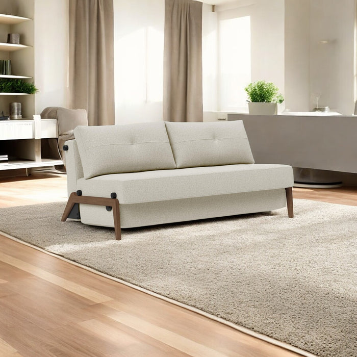 Innovation Living - Cubed 02 Sofa Bed with Aluminum, Chrome or Dark Wood Legs, Full & Queen Size