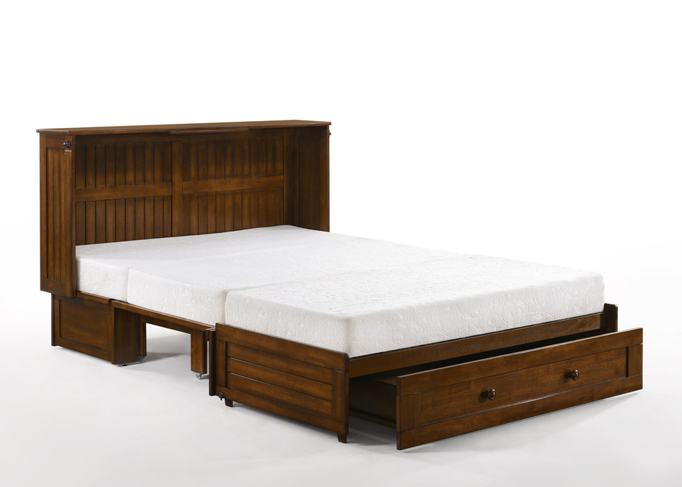 Night and Day Furniture - Daisy Queen Cabinet Murphy Chest Bed with Mattress