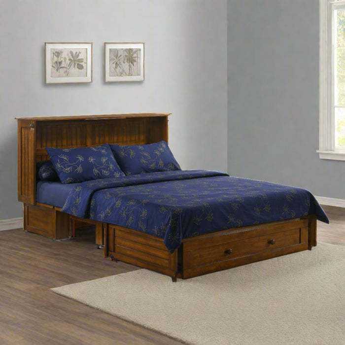 Night and Day Furniture - Daisy Queen Cabinet Murphy Chest Bed with Mattress