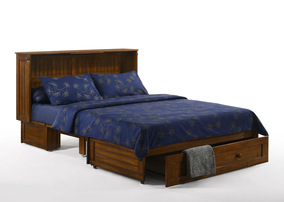 Night and Day Furniture - Daisy Queen Cabinet Murphy Chest Bed with Mattress