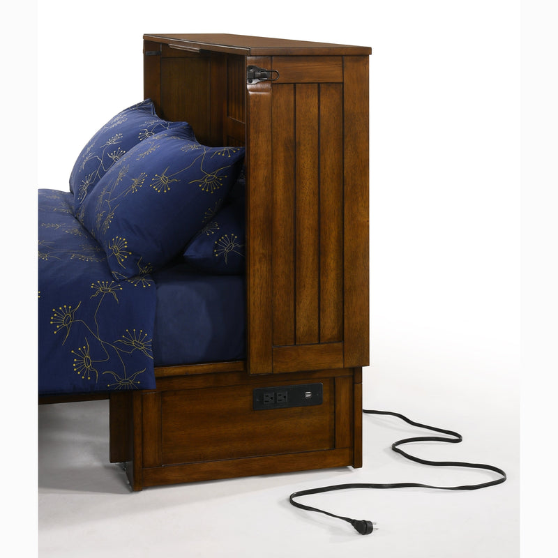 Night and Day Furniture - Daisy Queen Cabinet Murphy Chest Bed with Mattress