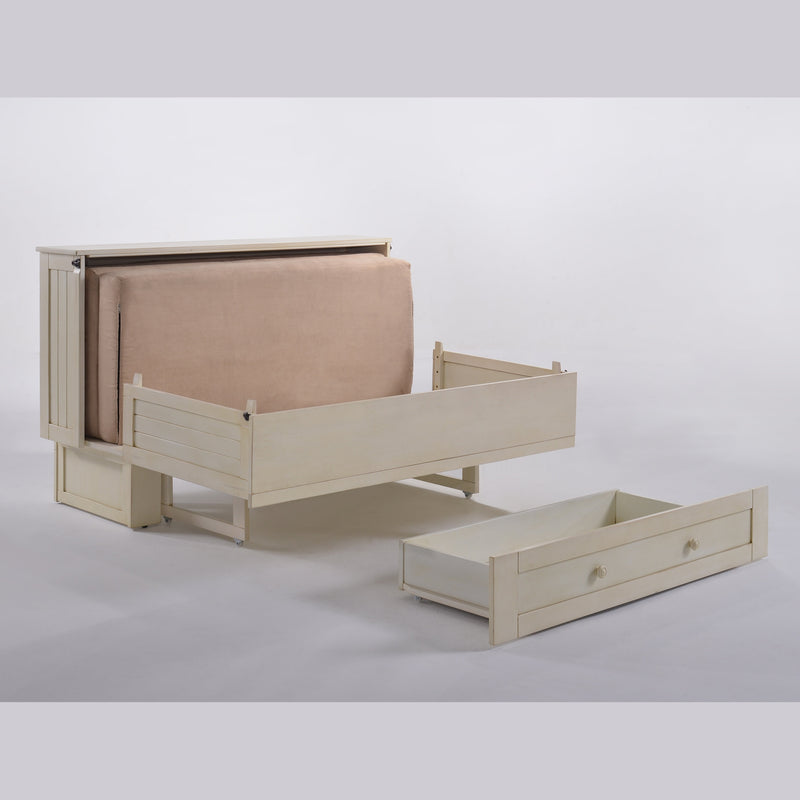 Night and Day Furniture - Daisy Queen Cabinet Murphy Chest Bed with Mattress