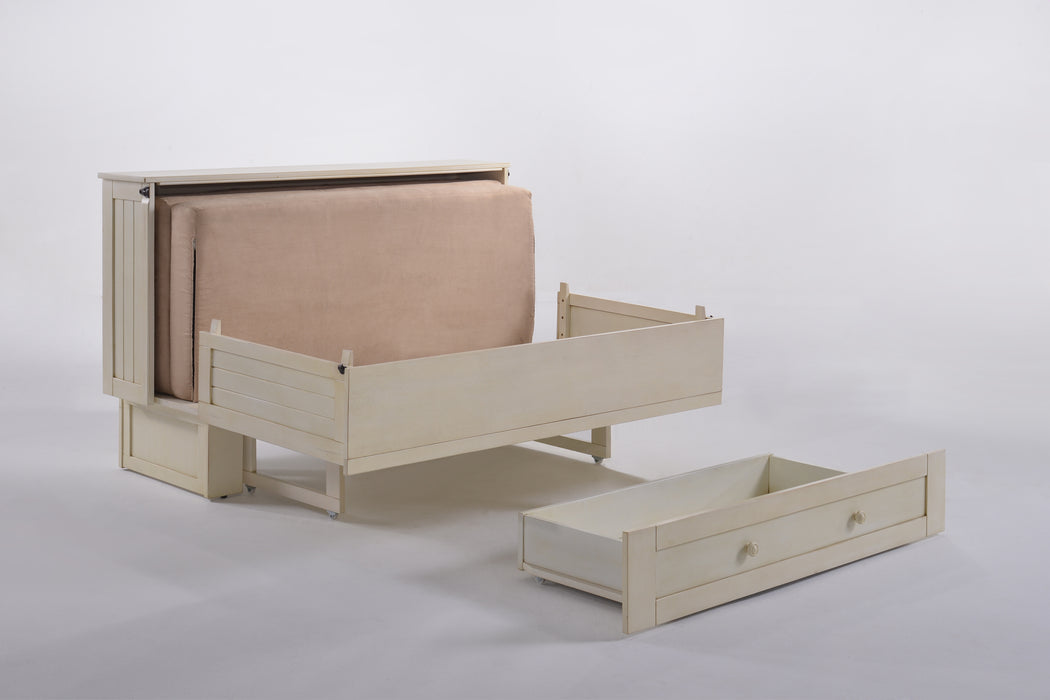 Night and Day Furniture - Daisy Queen Cabinet Murphy Chest Bed with Mattress