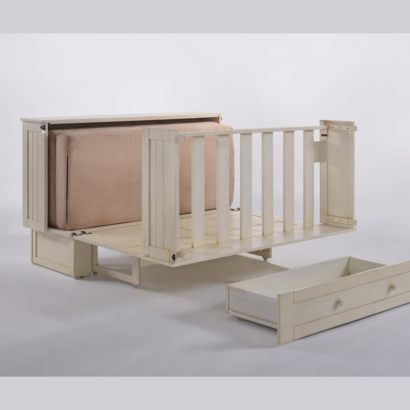 Night and Day Furniture - Daisy Queen Cabinet Murphy Chest Bed with Mattress