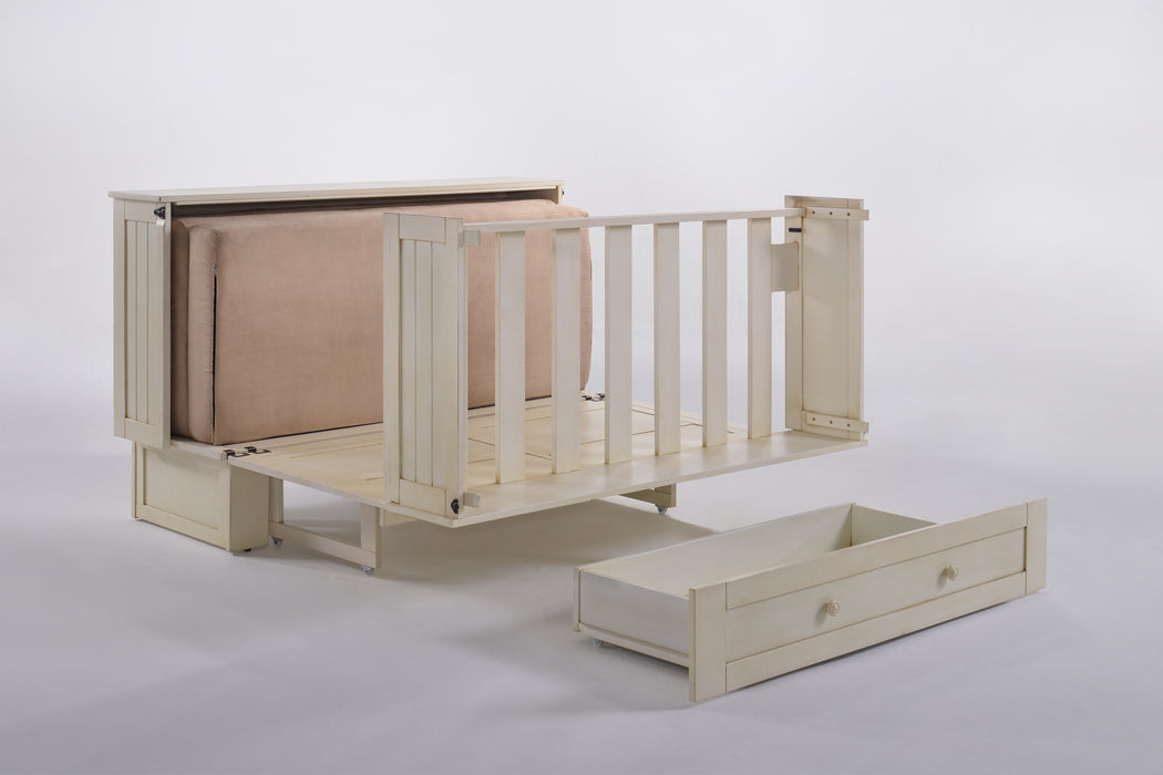 Night and Day Furniture - Daisy Queen Cabinet Murphy Chest Bed with Mattress