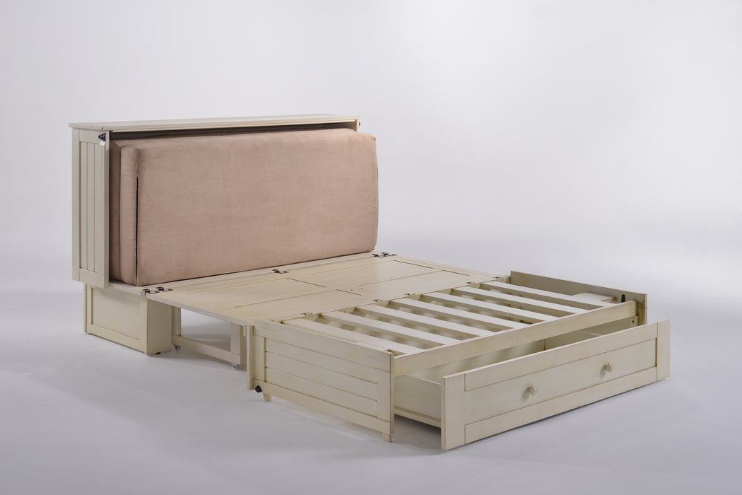 Night and Day Furniture - Daisy Queen Cabinet Murphy Chest Bed with Mattress