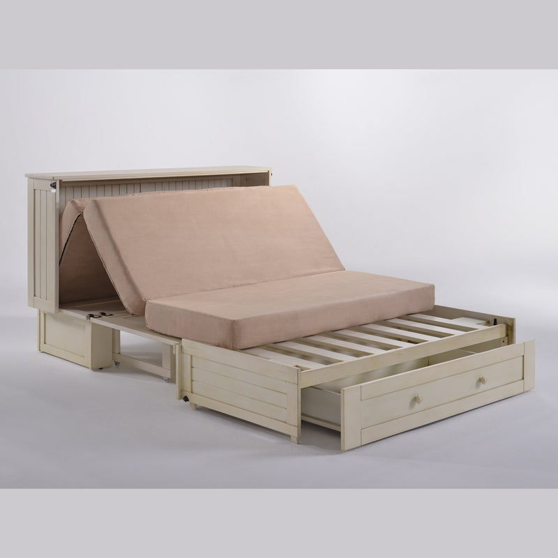 Night and Day Furniture - Daisy Queen Cabinet Murphy Chest Bed with Mattress