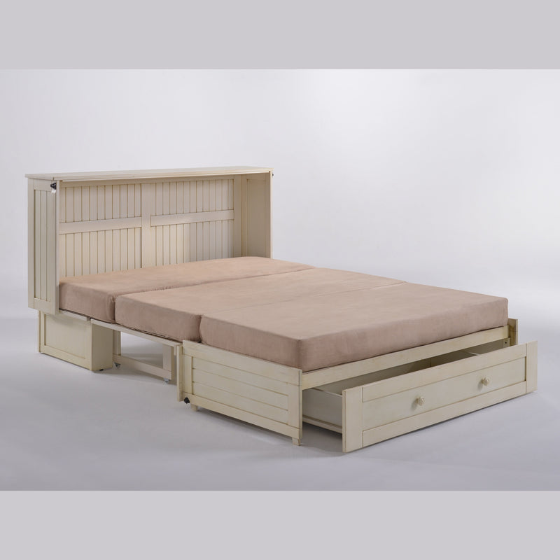 Night and Day Furniture - Daisy Queen Cabinet Murphy Chest Bed with Mattress