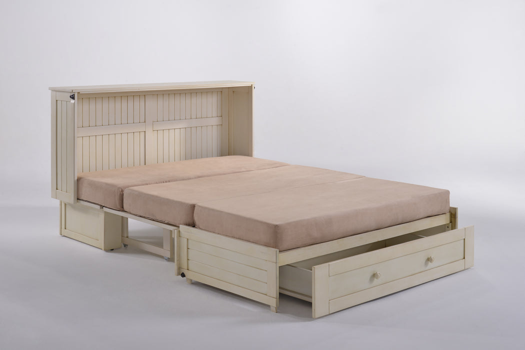 Night and Day Furniture - Daisy Queen Cabinet Murphy Chest Bed with Mattress