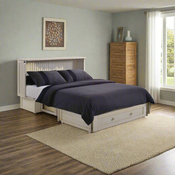 Night and Day Furniture - Daisy Queen Cabinet Murphy Chest Bed with Mattress