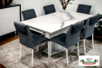 Maxima House - Bruno 7-Piece Ceramic Extendable Dining Table Set w/ 6 Chairs DI012-CH002