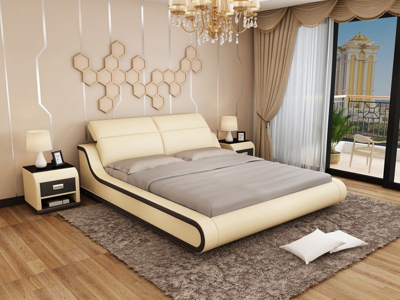 Modern Leather Bed