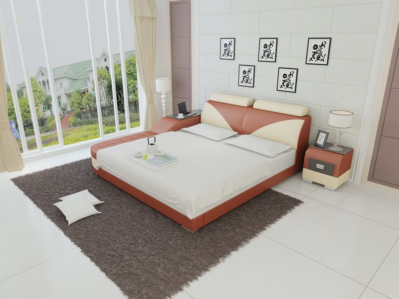 (Custom Order) Jubilee Furniture - Indira Leather Bed With Storage