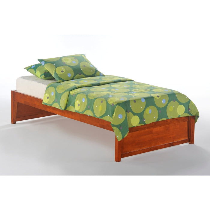 Night and Day Furniture - K-Series Basic Bed, All Sizes in Cherry, Chocolate, Natural, Oak, White