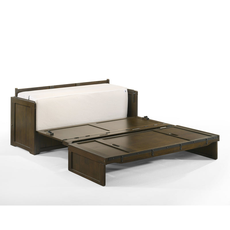 Night and Day - Murphy Cube 3 Cabinet Bed in Vintage White or Rustic Brown