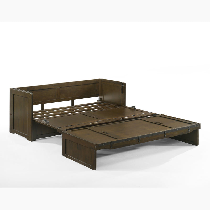 Night and Day - Murphy Cube 3 Cabinet Bed in Vintage White or Rustic Brown