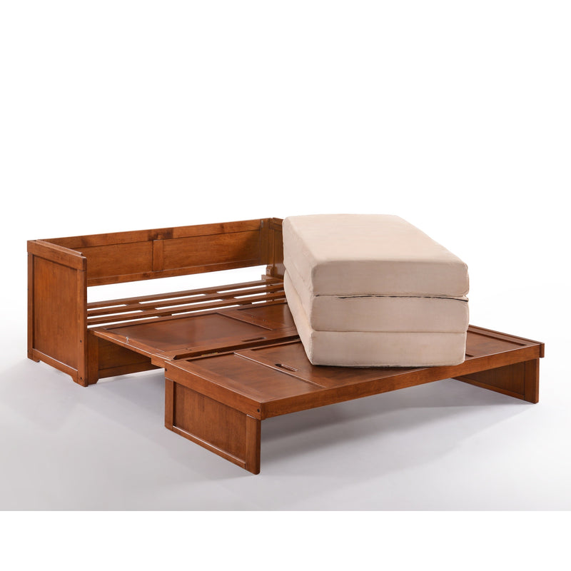 Night and Day Furniture - Cube 2 Queen Cabinet Murphy Bed in Cherry, White, Chocolate, & Stonewash