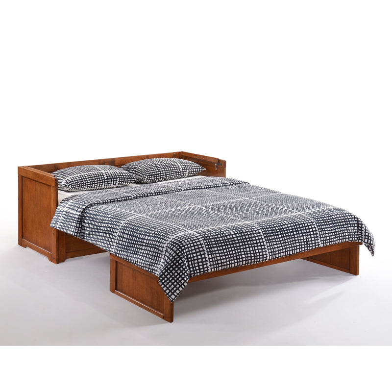 Night and Day Furniture - Cube 2 Queen Cabinet Murphy Bed in Cherry, White, Chocolate, & Stonewash