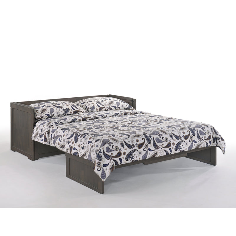 Night and Day Furniture - Cube 2 Queen Cabinet Murphy Bed in Cherry, White, Chocolate, & Stonewash