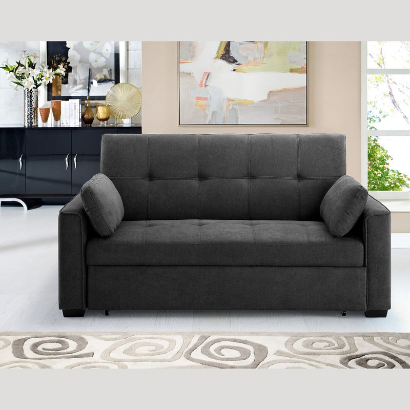Night and Day - Nantucket Queen/Full/Twin Sleeper Sofa in Cappuccino, Charcoal, Light Gray, Navy