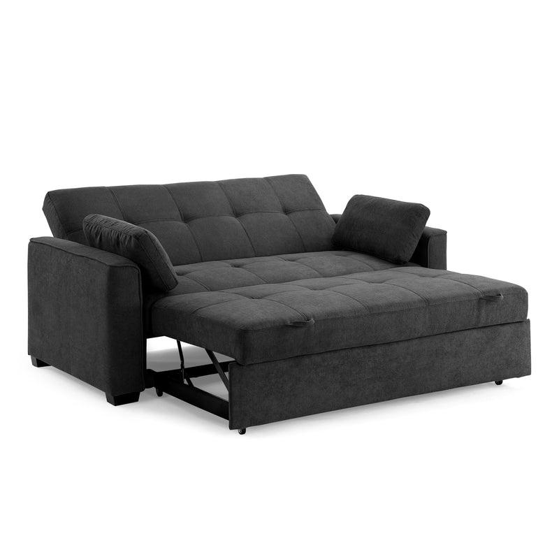 Night and Day - Nantucket Queen/Full/Twin Sleeper Sofa in Cappuccino, Charcoal, Light Gray, Navy