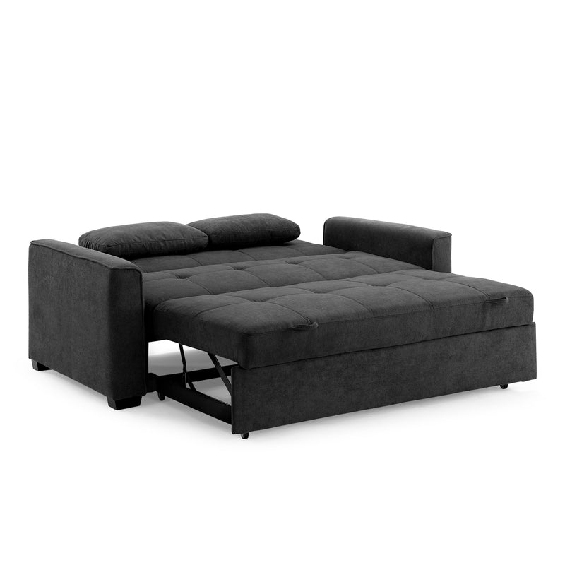 Night and Day - Nantucket Queen/Full/Twin Sleeper Sofa in Cappuccino, Charcoal, Light Gray, Navy