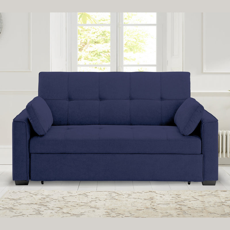 Night and Day - Nantucket Queen/Full/Twin Sleeper Sofa in Cappuccino, Charcoal, Light Gray, Navy