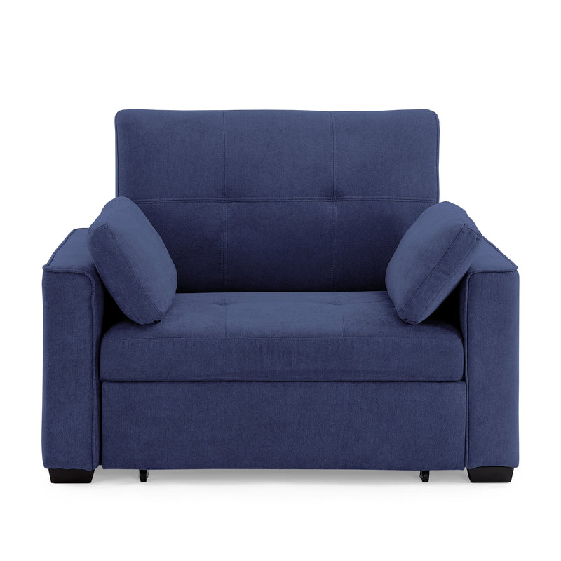 Night and Day - Nantucket Queen/Full/Twin Sleeper Sofa in Cappuccino, Charcoal, Light Gray, Navy