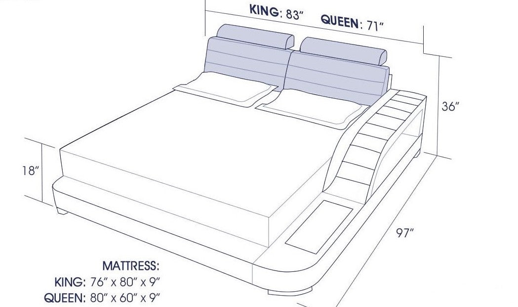 (Custom Order) Jubilee Furniture - Nathanson Leather Bed With Storage