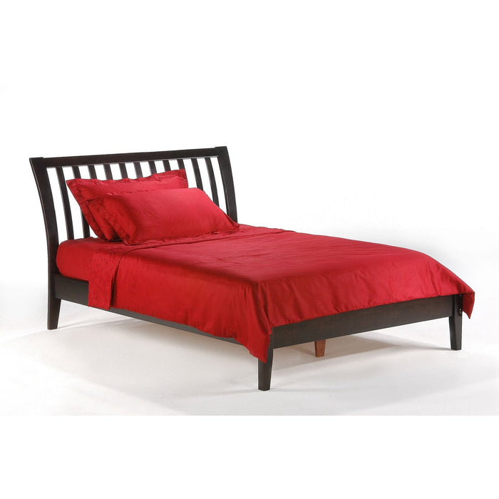 Night and Day Furniture - K-Series Nutmeg Bed, All Sizes in Cherry, Chocolate, Natural, Stonewash, and White