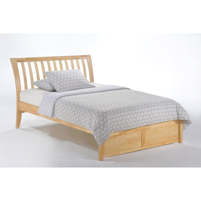 Night and Day Furniture - K-Series Nutmeg Bed, All Sizes in Cherry, Chocolate, Natural, Stonewash, and White