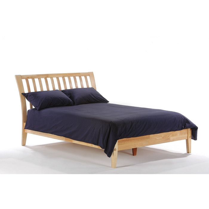 Night and Day Furniture - K-Series Nutmeg Bed, All Sizes in Cherry, Chocolate, Natural, Stonewash, and White