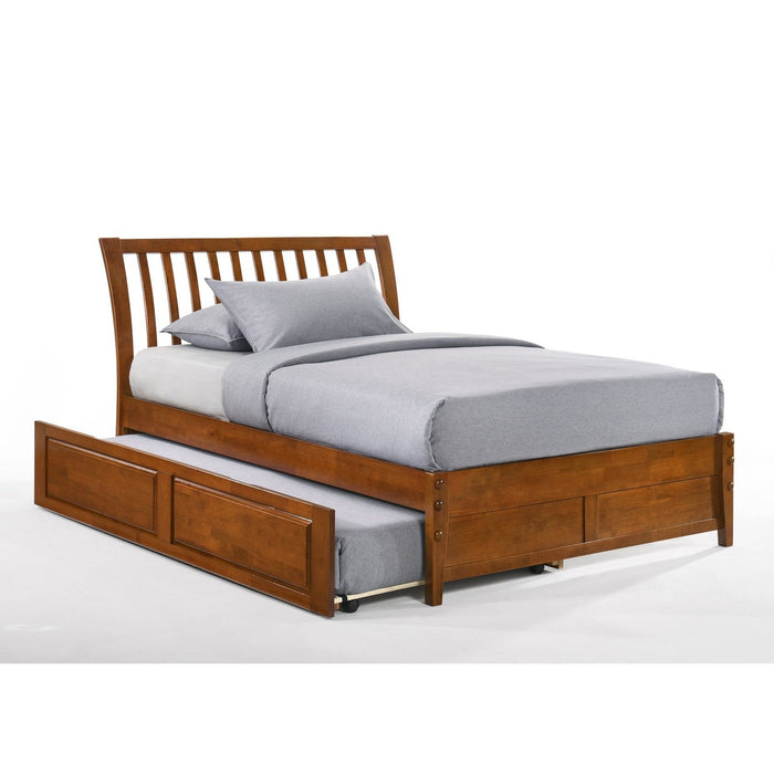 Night and Day Furniture - K-Series Nutmeg Bed, All Sizes in Cherry, Chocolate, Natural, Stonewash, and White