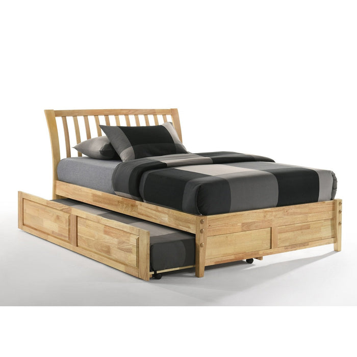 Night and Day Furniture - K-Series Nutmeg Bed, All Sizes in Cherry, Chocolate, Natural, Stonewash, and White