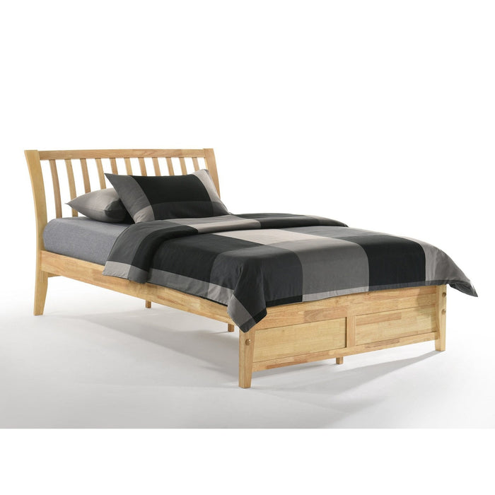 Night and Day Furniture - K-Series Nutmeg Bed, All Sizes in Cherry, Chocolate, Natural, Stonewash, and White