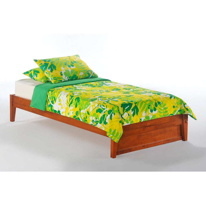 Night and Day Furniture - P-Series Basic Bed, All Sizes in Cherry, Chocolate, Natural, Oak, & White