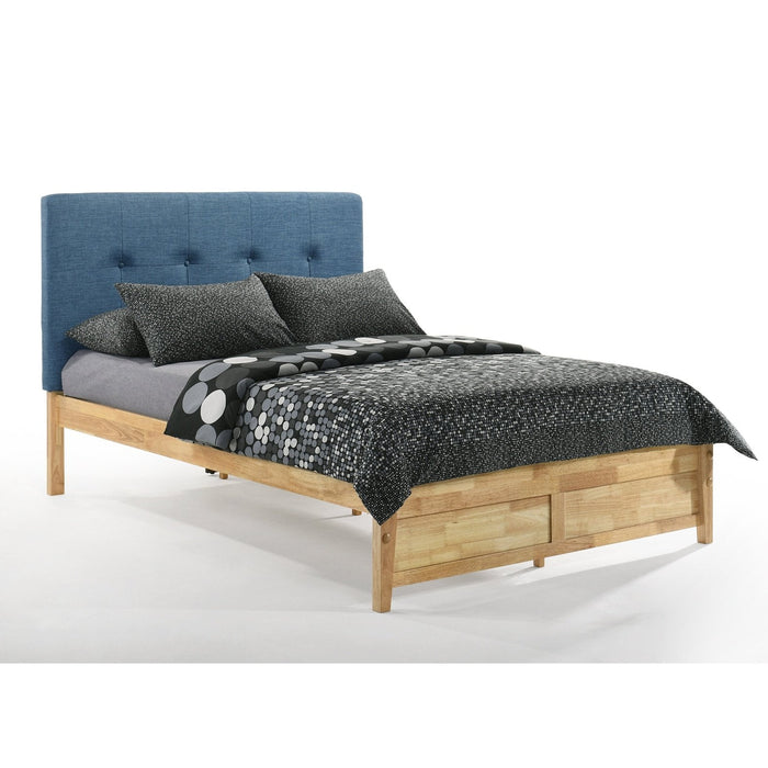 Night and Day Furniture - Dual System Paprika Bed with Headboard, All Sizes in Cherry, Chocolate, Natural, Stonewash, & White