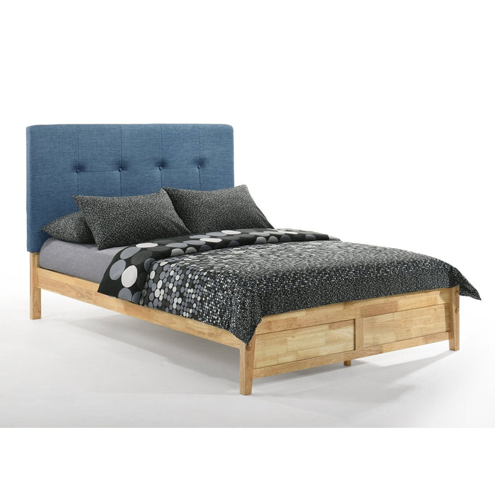 Night and Day Furniture - Dual System Paprika Bed with Headboard, All Sizes in Cherry, Chocolate, Natural, Stonewash, & White