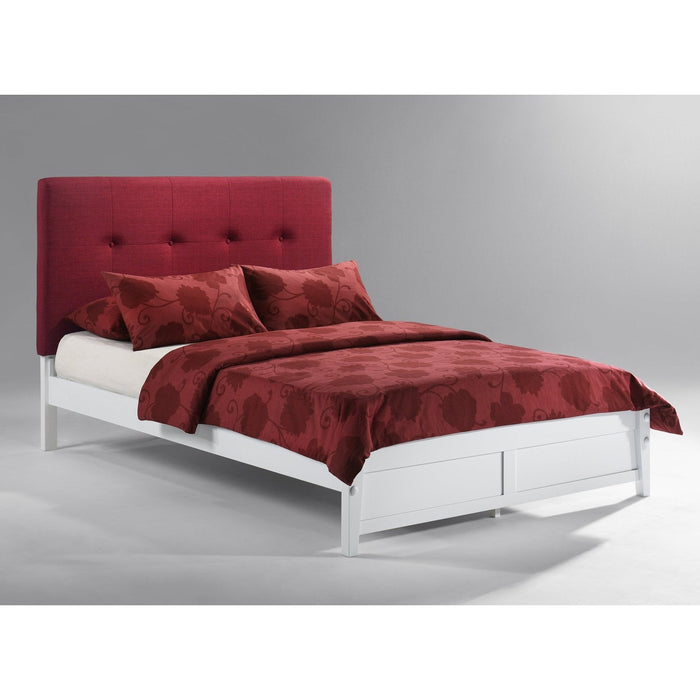 Night and Day Furniture - Dual System Paprika Bed with Headboard, All Sizes in Cherry, Chocolate, Natural, Stonewash, & White