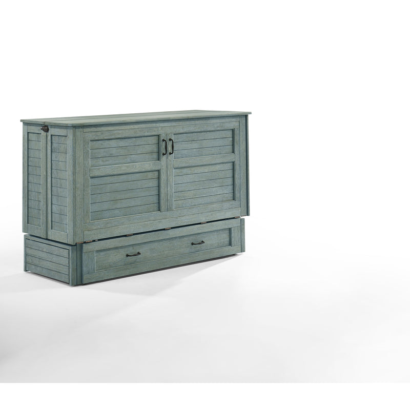 Night and Day Furniture - Poppy Queen Cabinet Murphy Chest Bed with Mattress