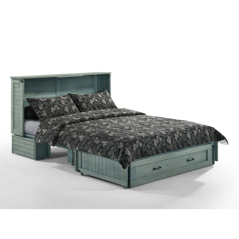 Night and Day Furniture - Poppy Queen Cabinet Murphy Chest Bed with Mattress