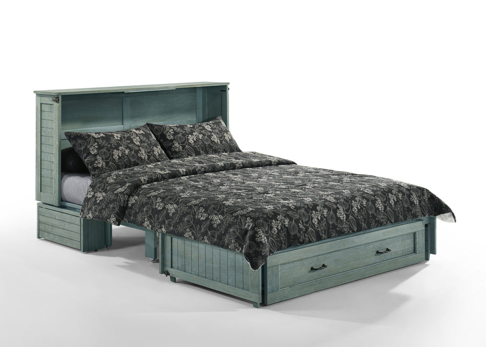 Night and Day Furniture - Poppy Queen Cabinet Murphy Chest Bed with Mattress