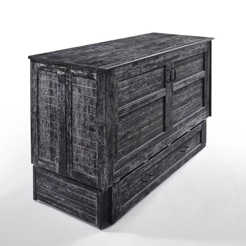 Night and Day Furniture - Poppy Queen Cabinet Murphy Chest Bed with Mattress