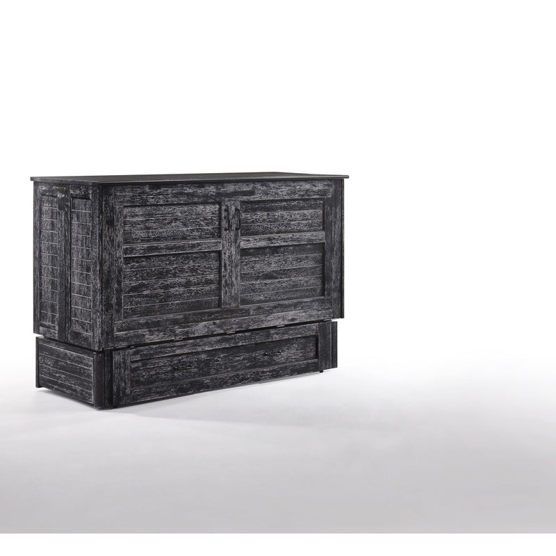 Night and Day Furniture - Poppy Queen Cabinet Murphy Chest Bed with Mattress