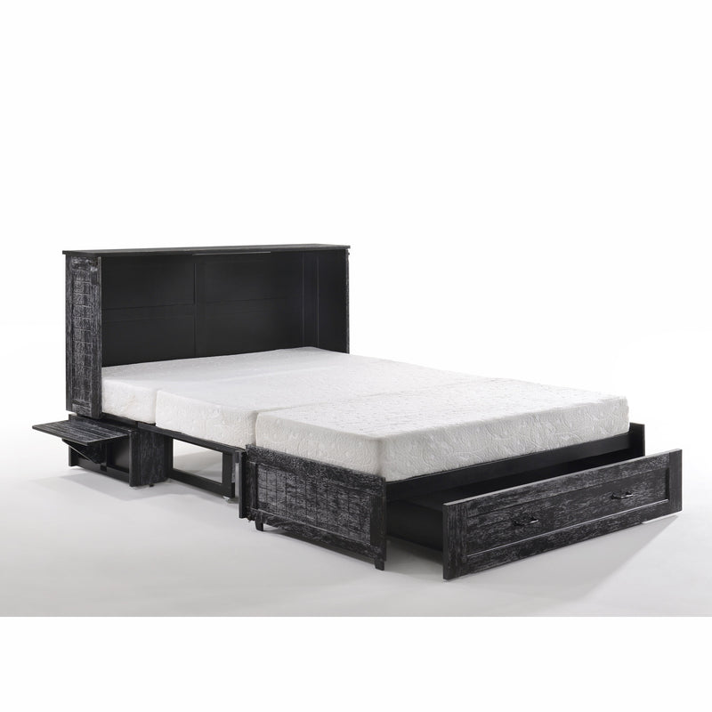 Night and Day Furniture - Poppy Queen Cabinet Murphy Chest Bed with Mattress