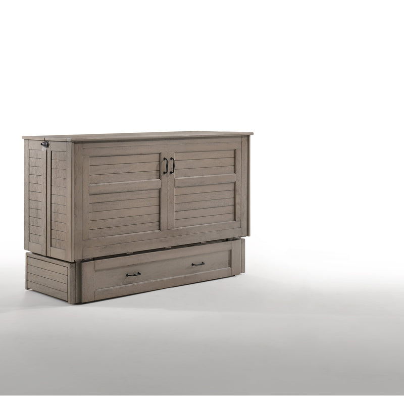 Night and Day Furniture - Poppy Queen Cabinet Murphy Chest Bed with Mattress